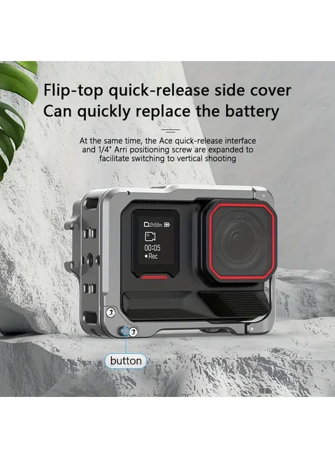 Insta360 Ace Pro Action Camera Metal Protective Case With Mounting Frame - Image 5